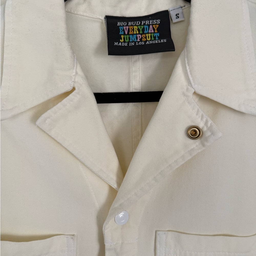 BIG BUD PRESS EVERYDAY JUMPSUIT - VINTAGE TEE OFF WHITE